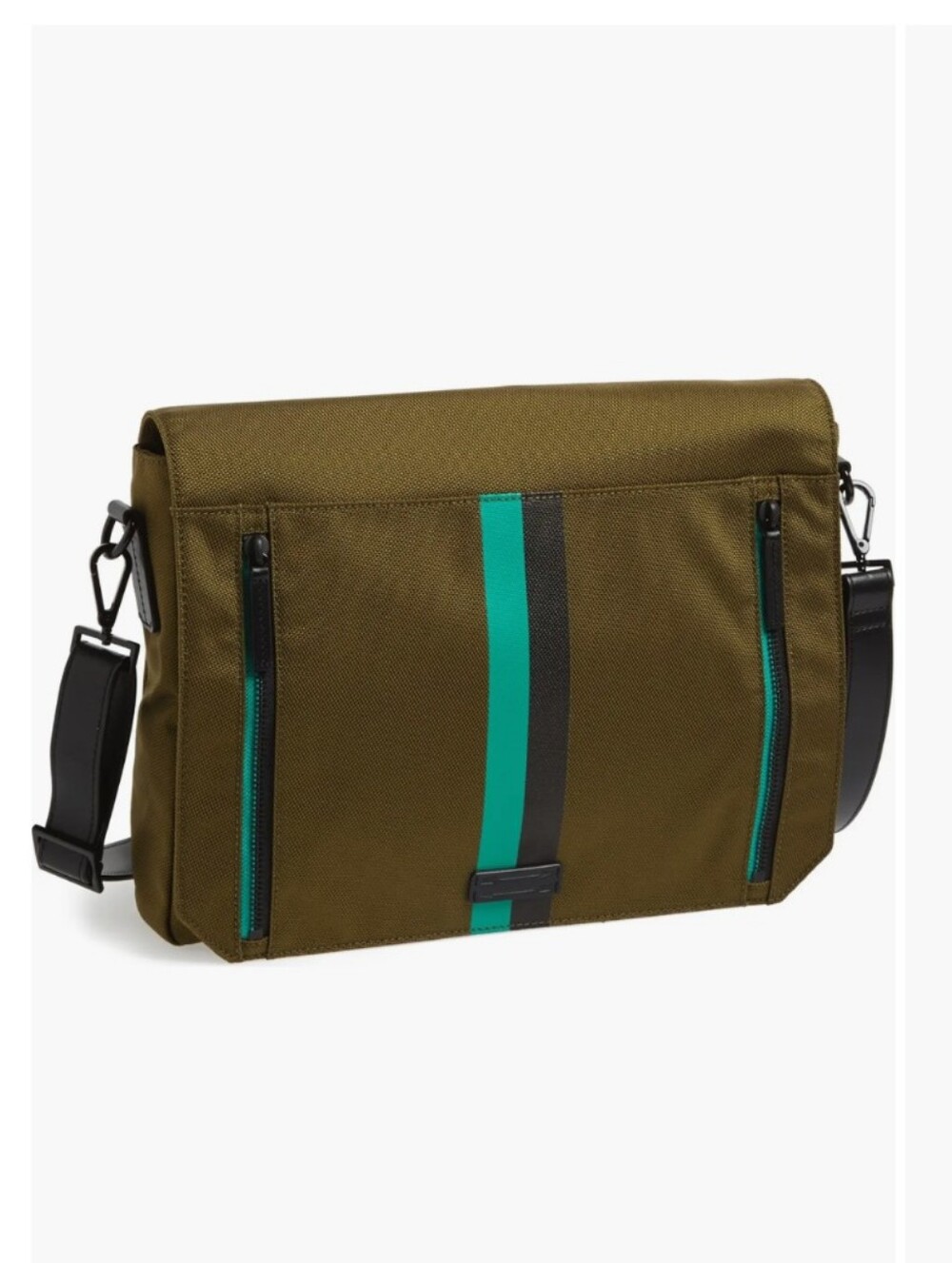 Ben Minkoff 'Bahn' Canvas Messenger Bag EUC